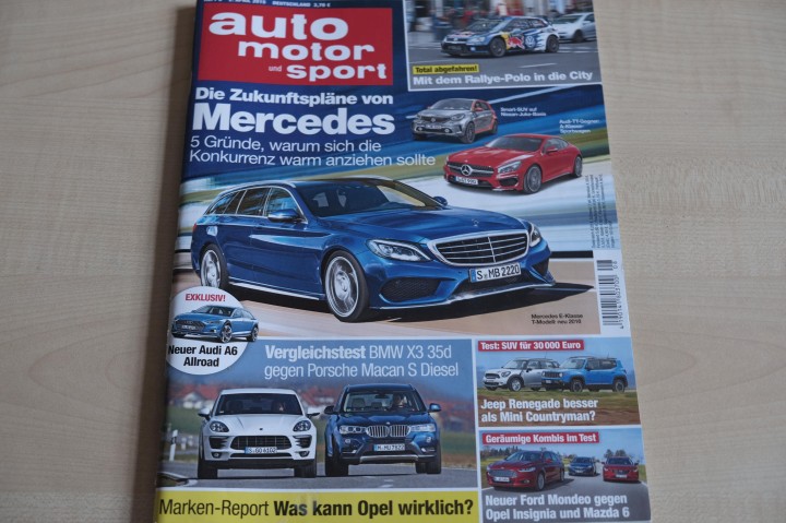 Deckblatt Auto Motor und Sport (08/2015)